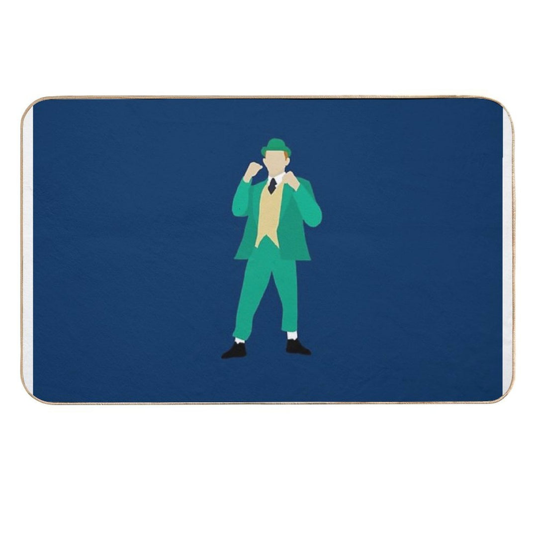 Notre Dame Leprechaun  Easy To Clean Bath Mat