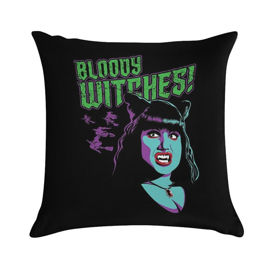 Witches! Soft Skin-Friendly Throw Pillow