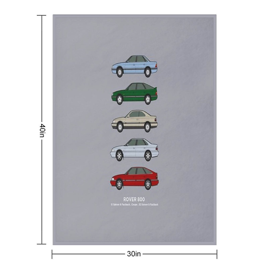 Rover 800 Classic Car Collection Comfort Throw Blanket