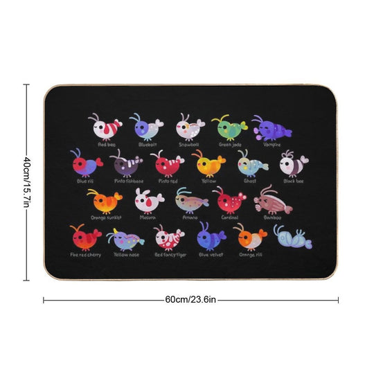 Freshwater Shrimp - Name Durable Bath Mat