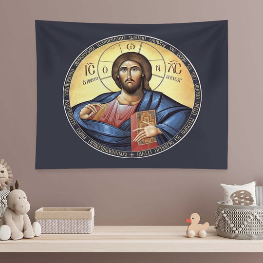 Christ Pantocrator Orthodox Icon Tapestry