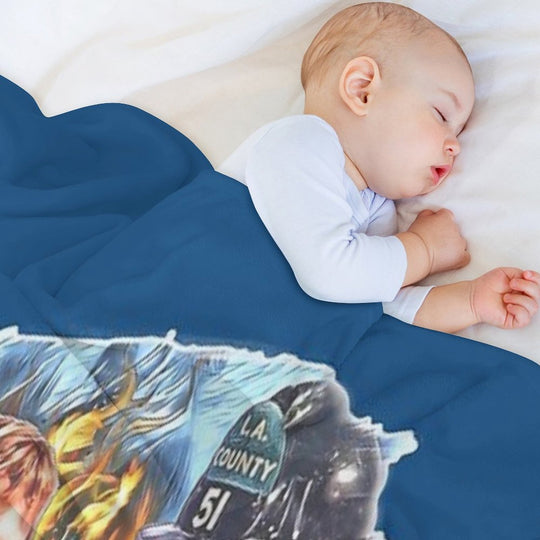 Emergency TV Show DeSoto And Gage Machine-washable Throw Blanket