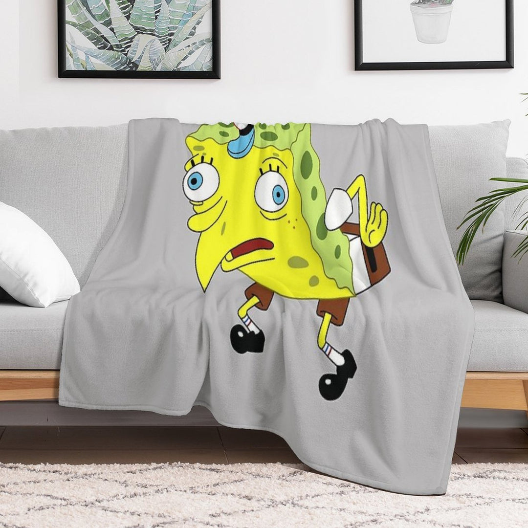 SpOngEbOb MEmE Wrinkle-free Throw Blanket
