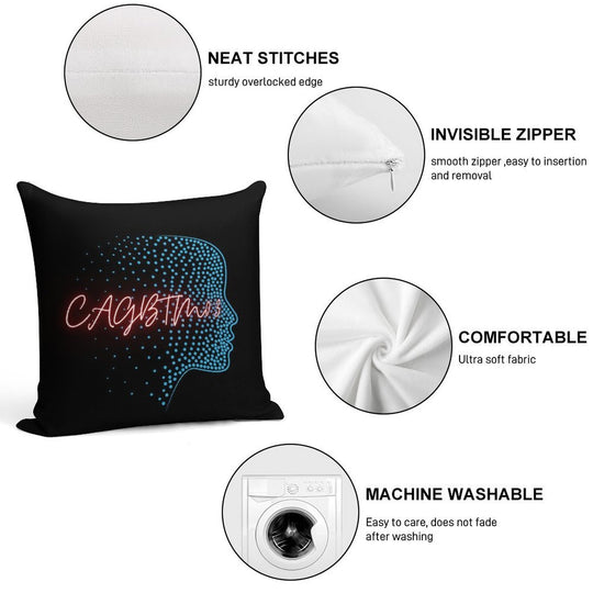 CAGBTM03 Soft Hidden Zipper Throw Pillow