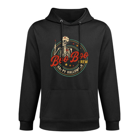 Halloween Nurse Funny Skeleton Boo Boo Crew Vintage All-Day Comfort Hoodie