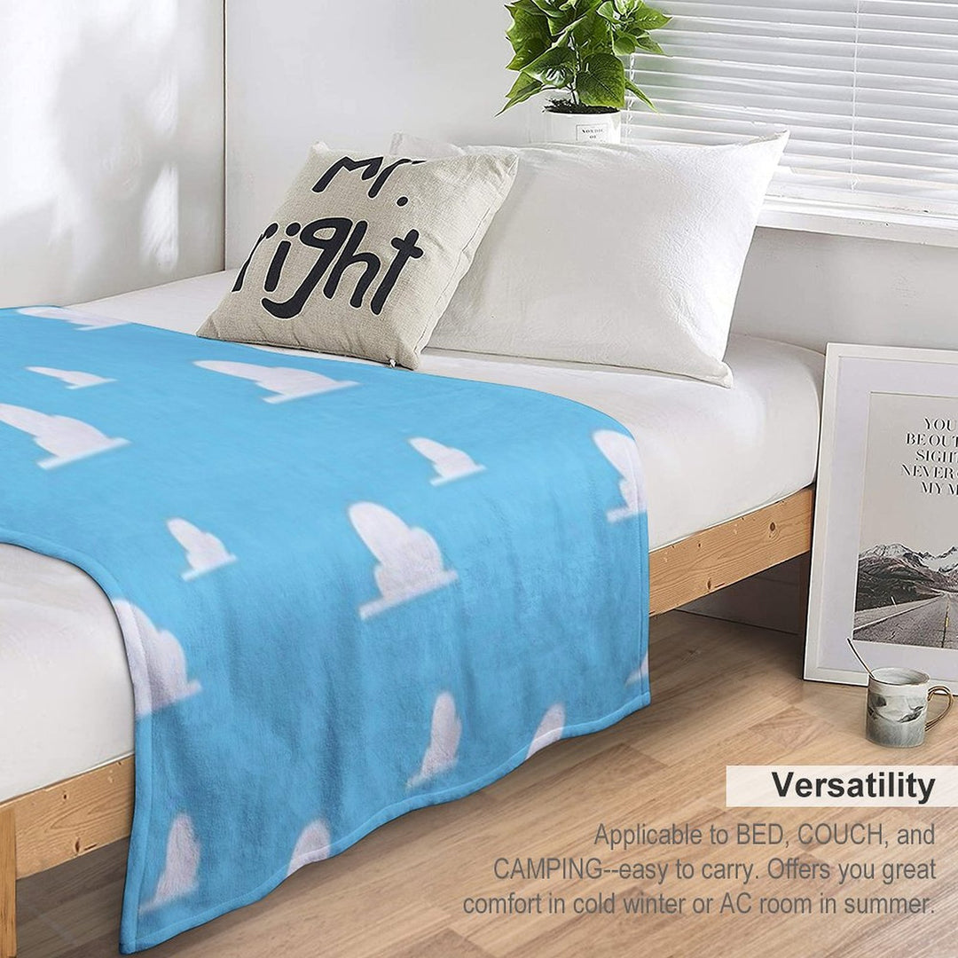 Clouds Andy's Room Lightweight Throw Blanket