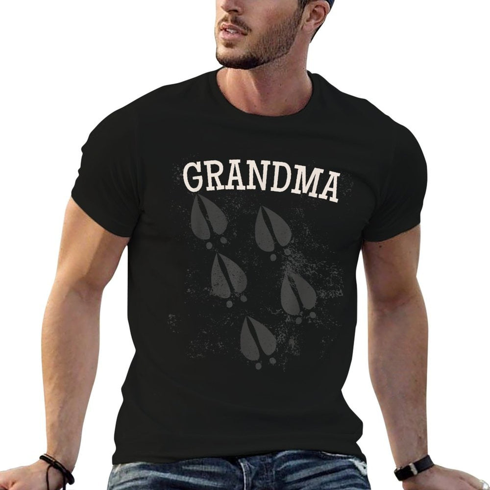 Funny Grandma Christmas Song Reindeer Tracks  Affordable Price T-Shirt