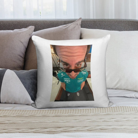 Fernando Alonso Soft Shrink-Resistant Throw Pillow