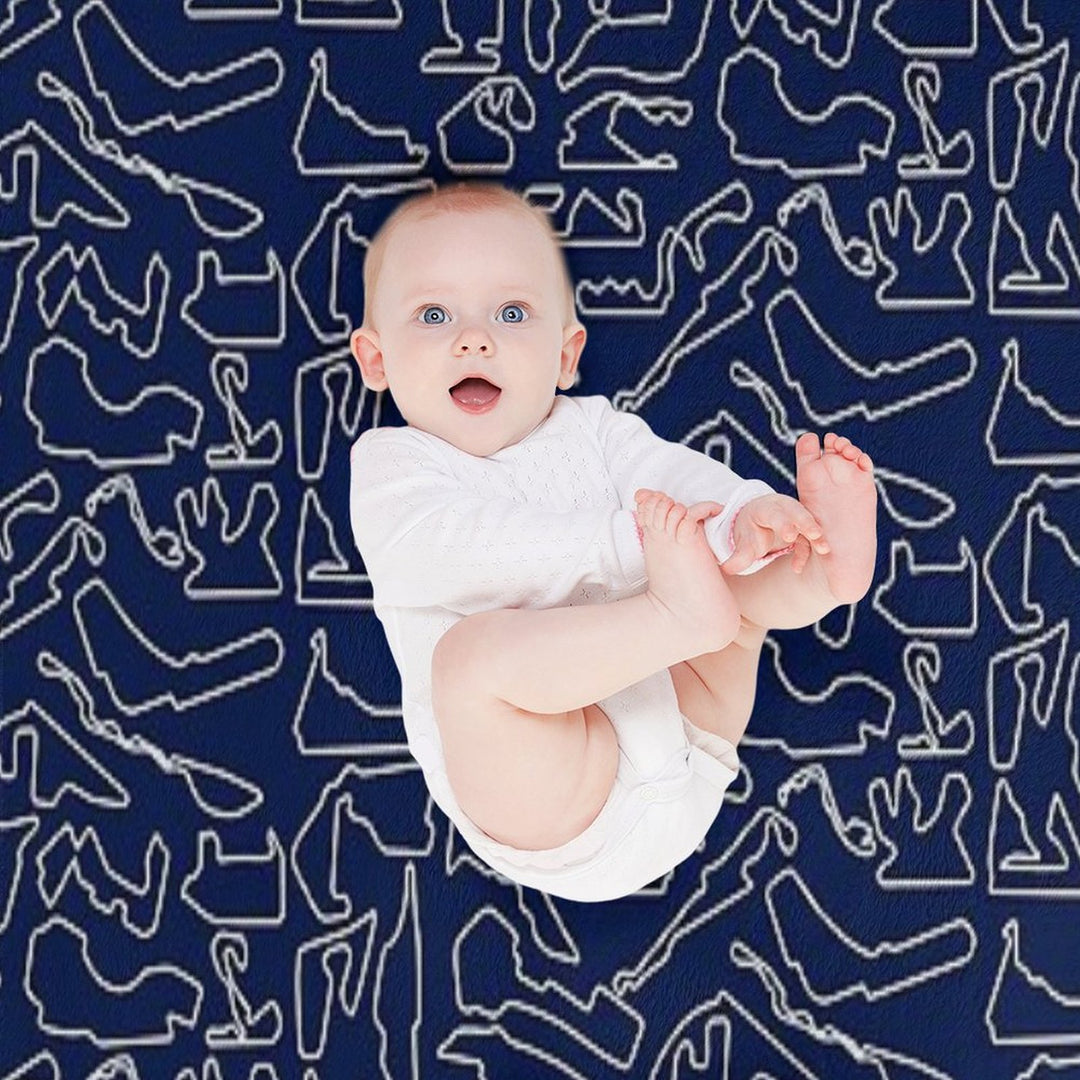 F1 Tracks 2023 (Dark Blue) Comfort Throw Blanket