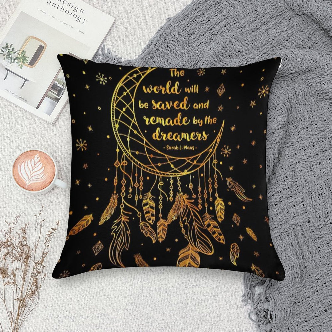 Saved And Remade - Gold Soft Washable Throw Pillow