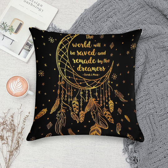 Saved And Remade - Gold Soft Washable Throw Pillow