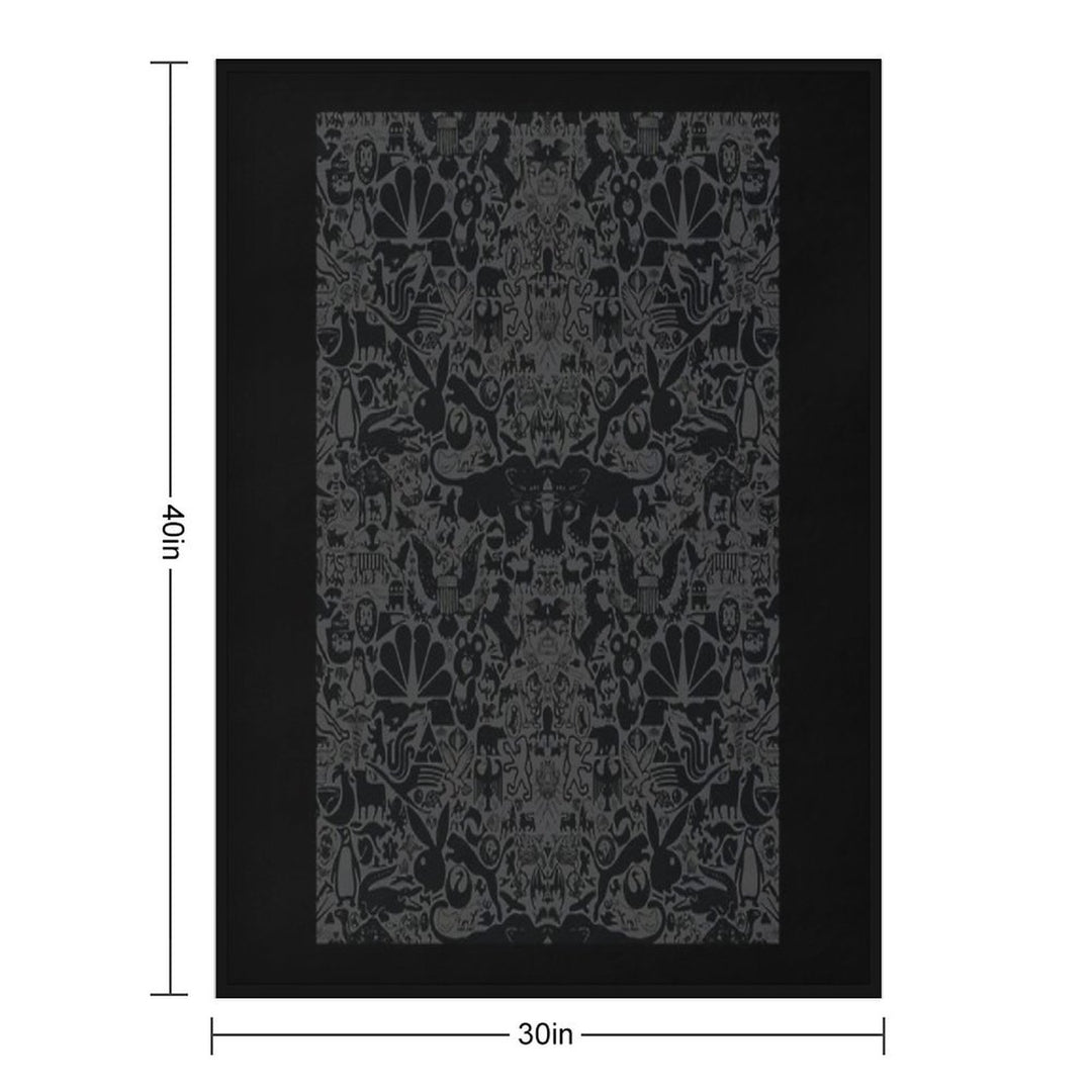 The Darkest Animal Wallpaper Compact Throw Blanket