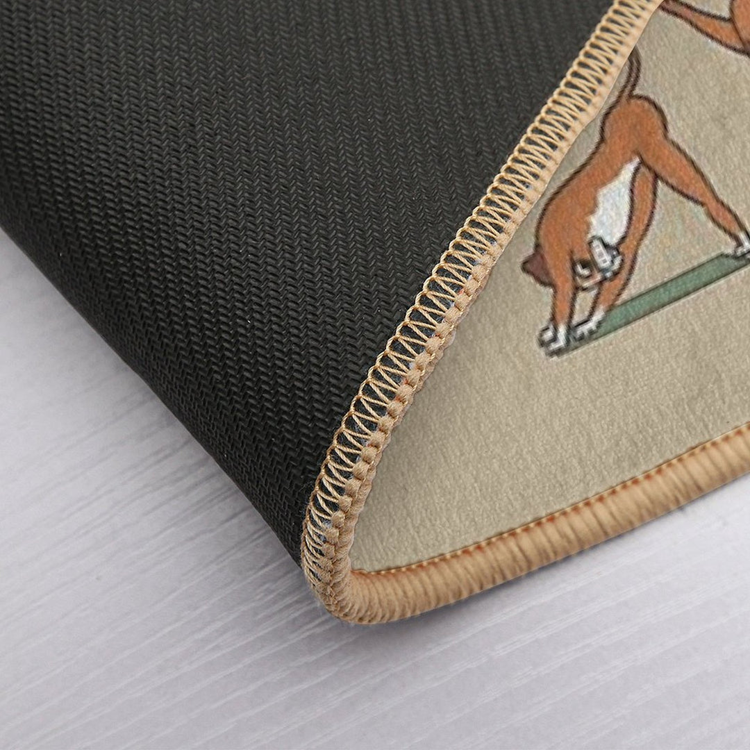 Boxer Yoga  Slip-Resistant Bath Mat