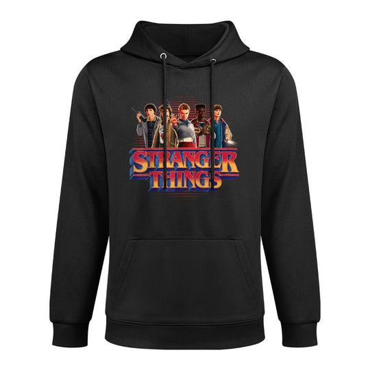 Stranger Things Season 5 Main Crew 80s Style Group Logo Easy Care Hoodie