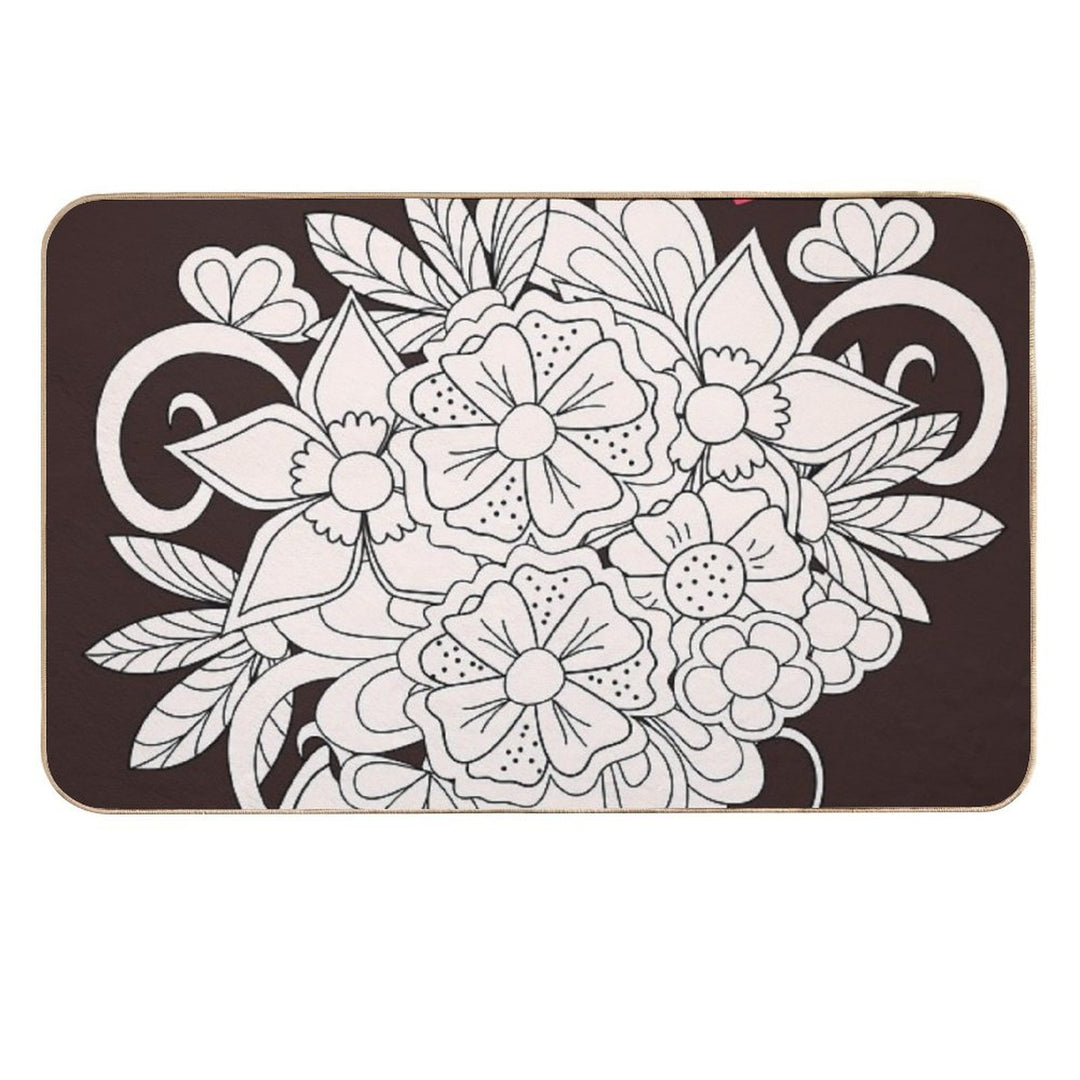 Bouquet with Love  Dirt-Trapping Bath Mat