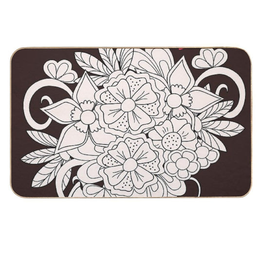 Bouquet with Love  Dirt-Trapping Bath Mat