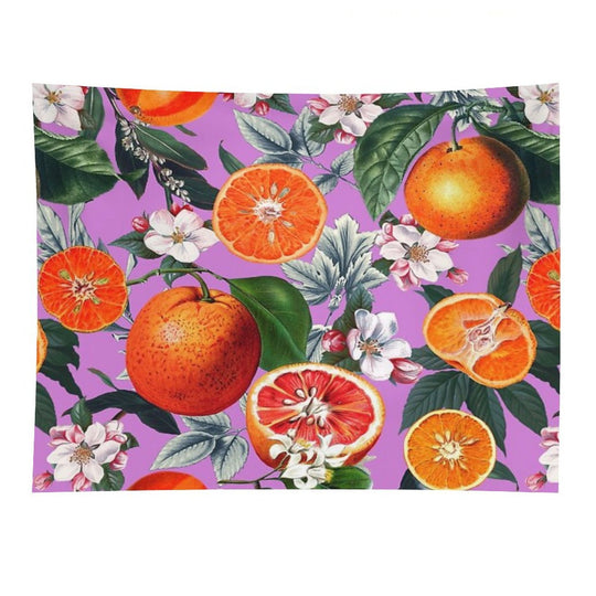 Vintage Fruit Pattern X Tapestry