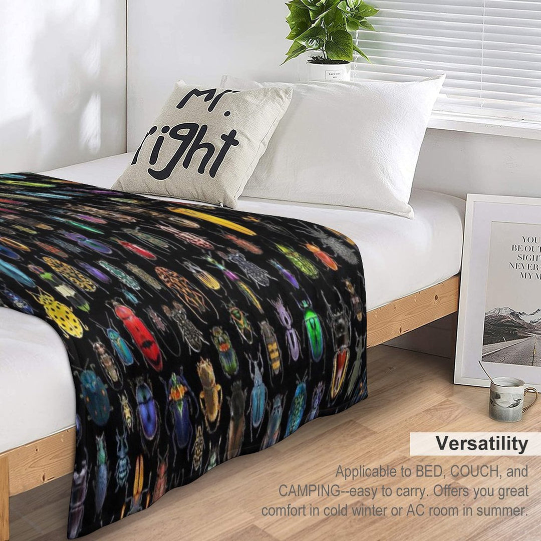 Beetles (Not The Rock Band) Durable Throw Blanket