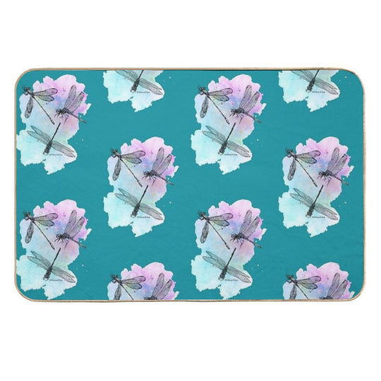 Dragonfly Flurry - Golden Splash  Pet-Safe Bath Mat