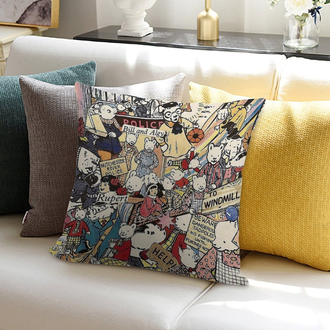 Rupert Bear Soft Shrink-Resistant Throw Pillow