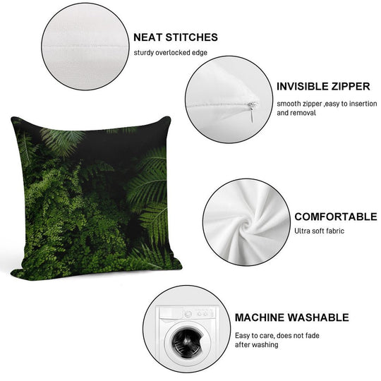 Tropical Jungle Soft Anti-Pilling Throw Pillow