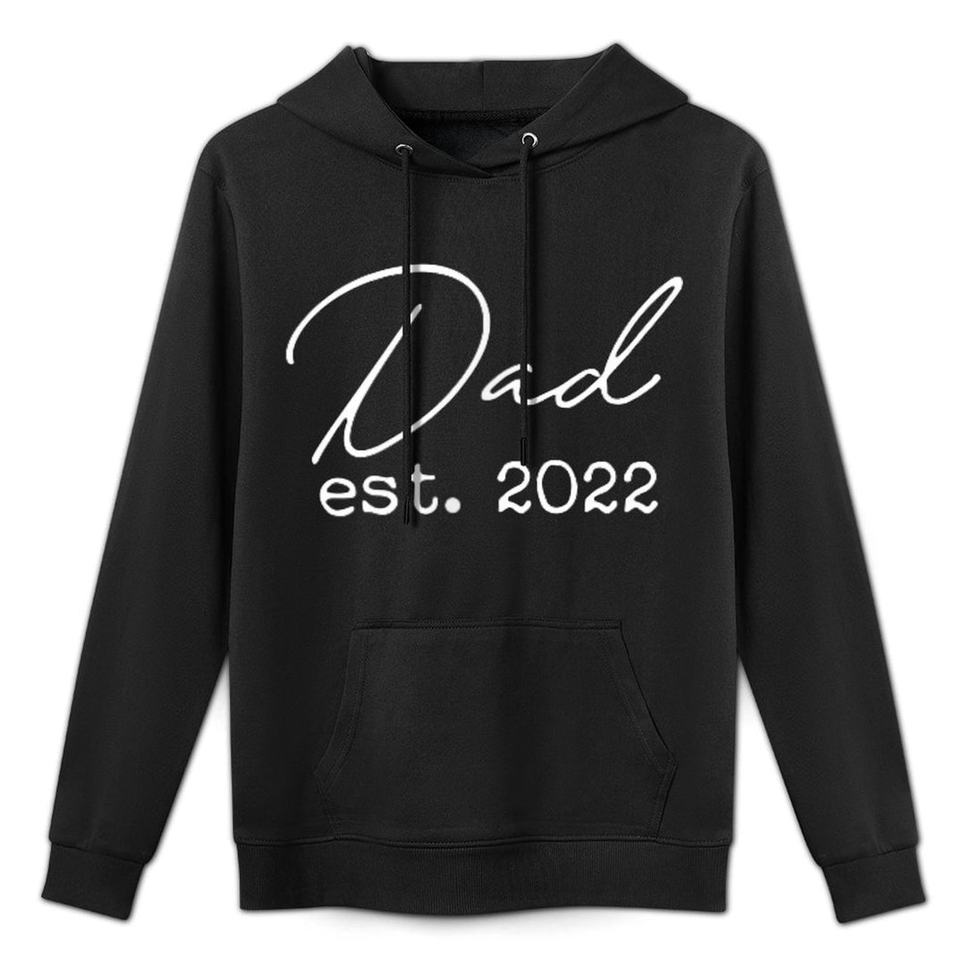 Dad Est. 2022 Gift - Expecting Baby Fathers Day Customizable Surface Hoodie