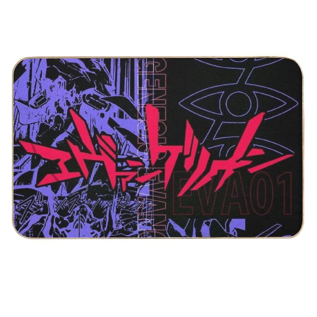 Neon Genesis Evangelion Cool Anime Design  Multi-Purpose Bath Mat
