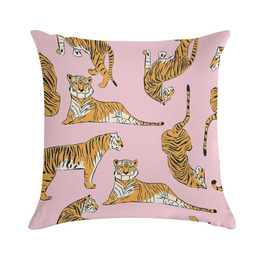Tiger Pattern 001 Soft Multiple Sizes Throw Pillow