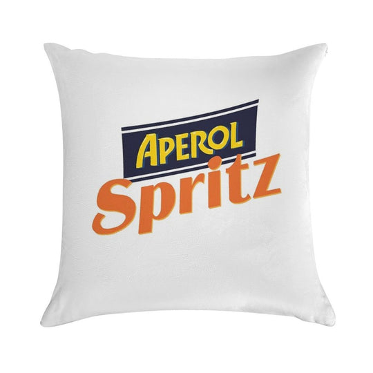 Aperol Spritz Soft Fade-Resistant Throw Pillow