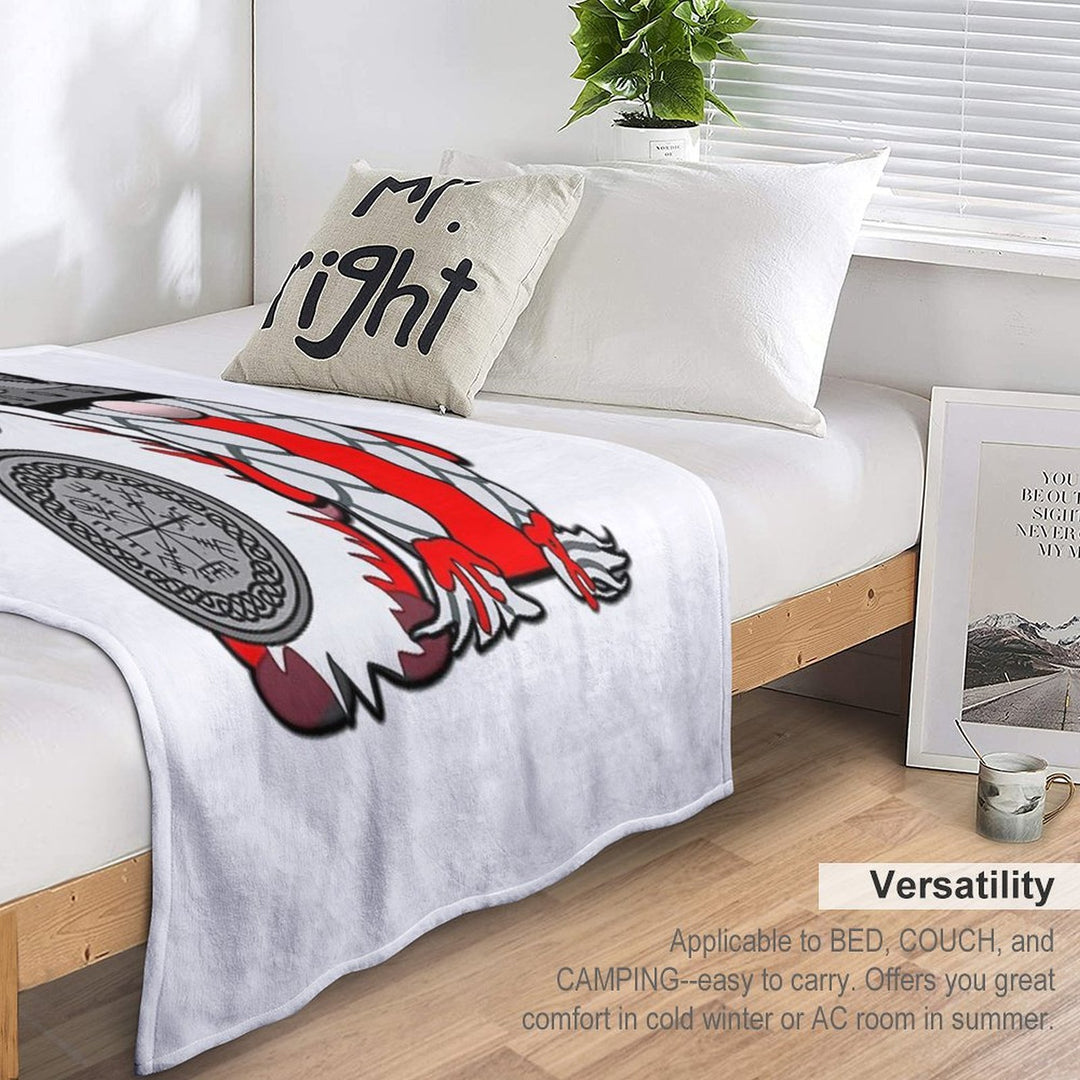 Cute Nordic Gnomes Viking Tomte Couple Scandinavian Nisse Versatility Throw Blanket