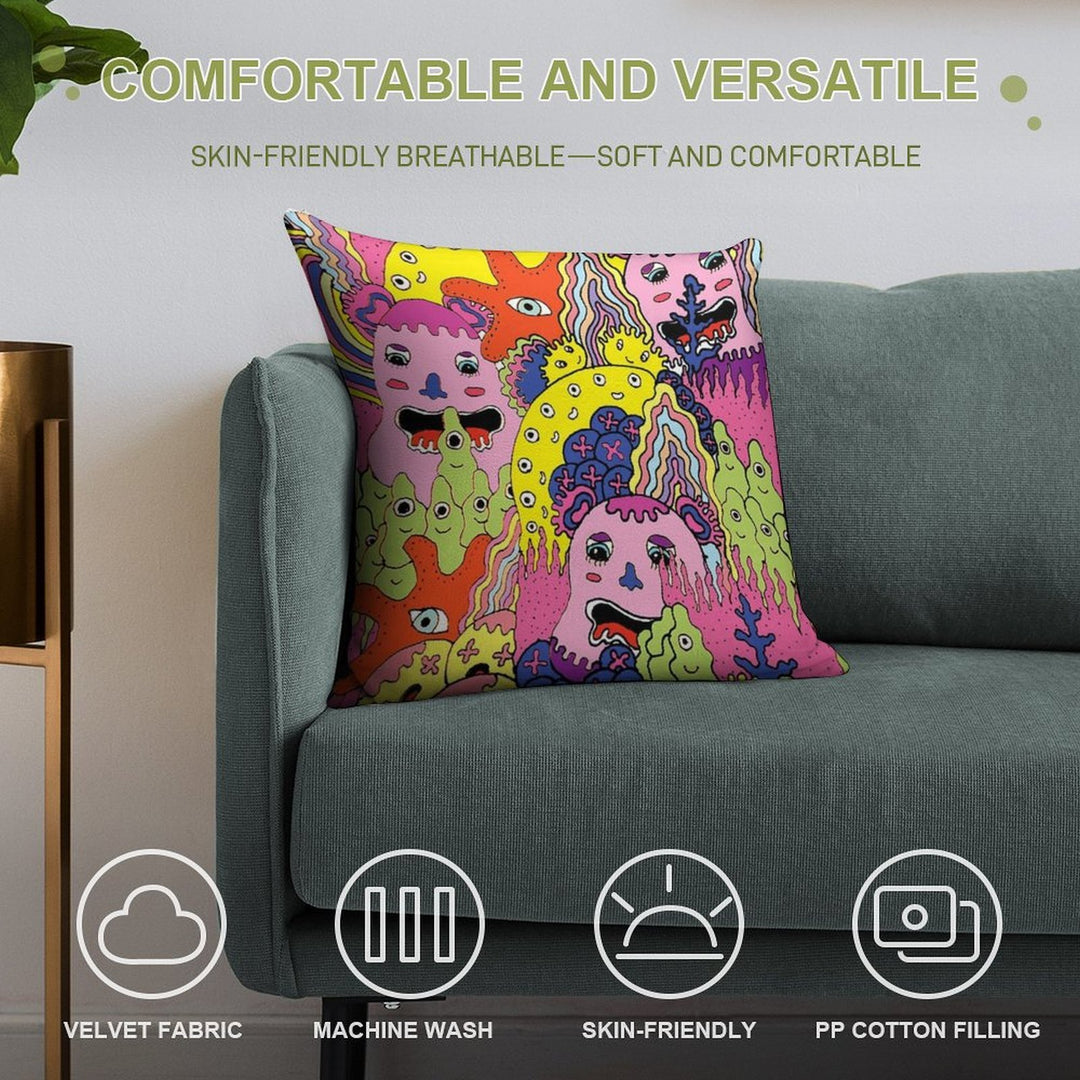 The Dress Code Is Black & White Soft Warmth Comfort Throw Pillow