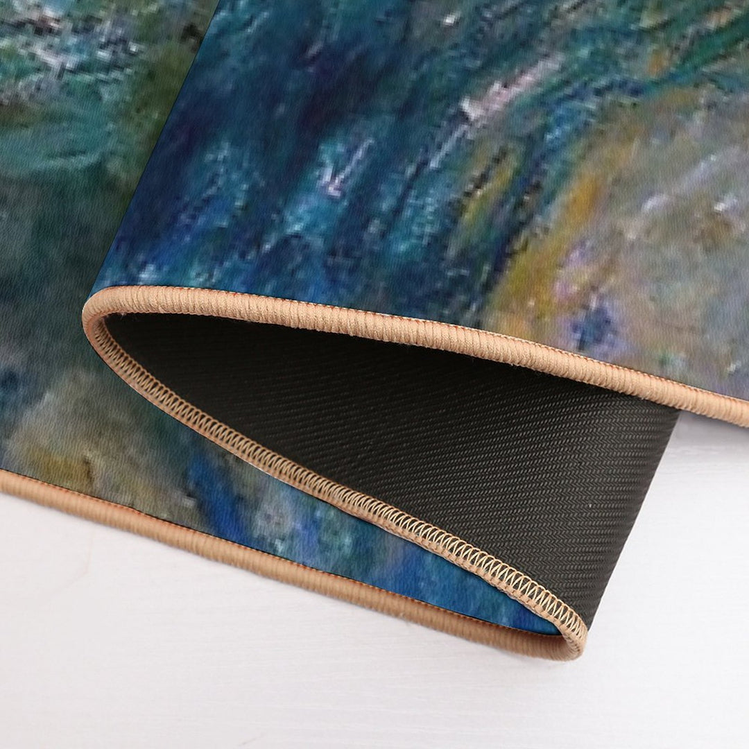 Irises And Water Lilies Claude Monet 1917  High-Traffic Bath Mat