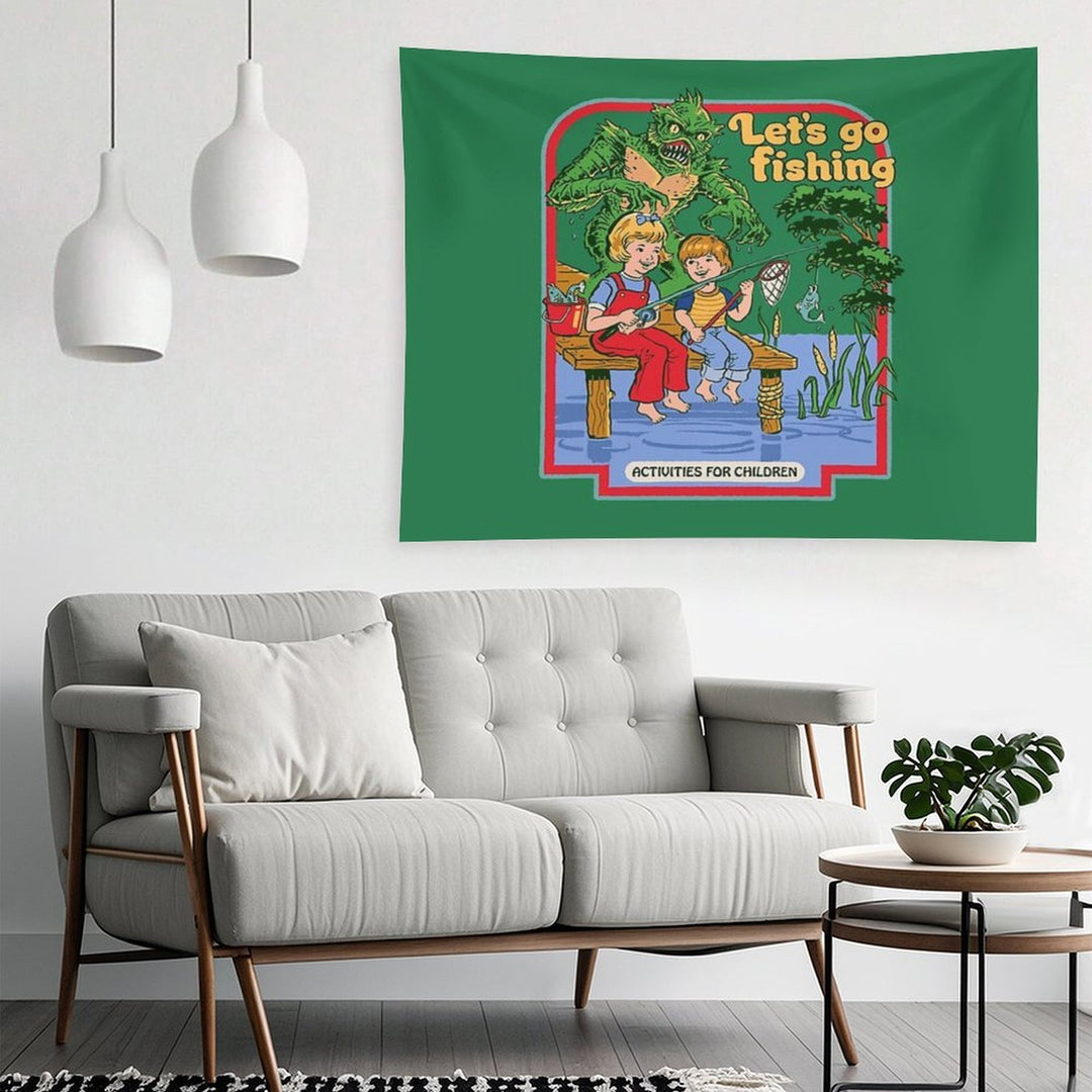 Let's Go Fishing Tapestry
