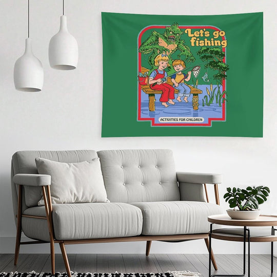 Let's Go Fishing Tapestry