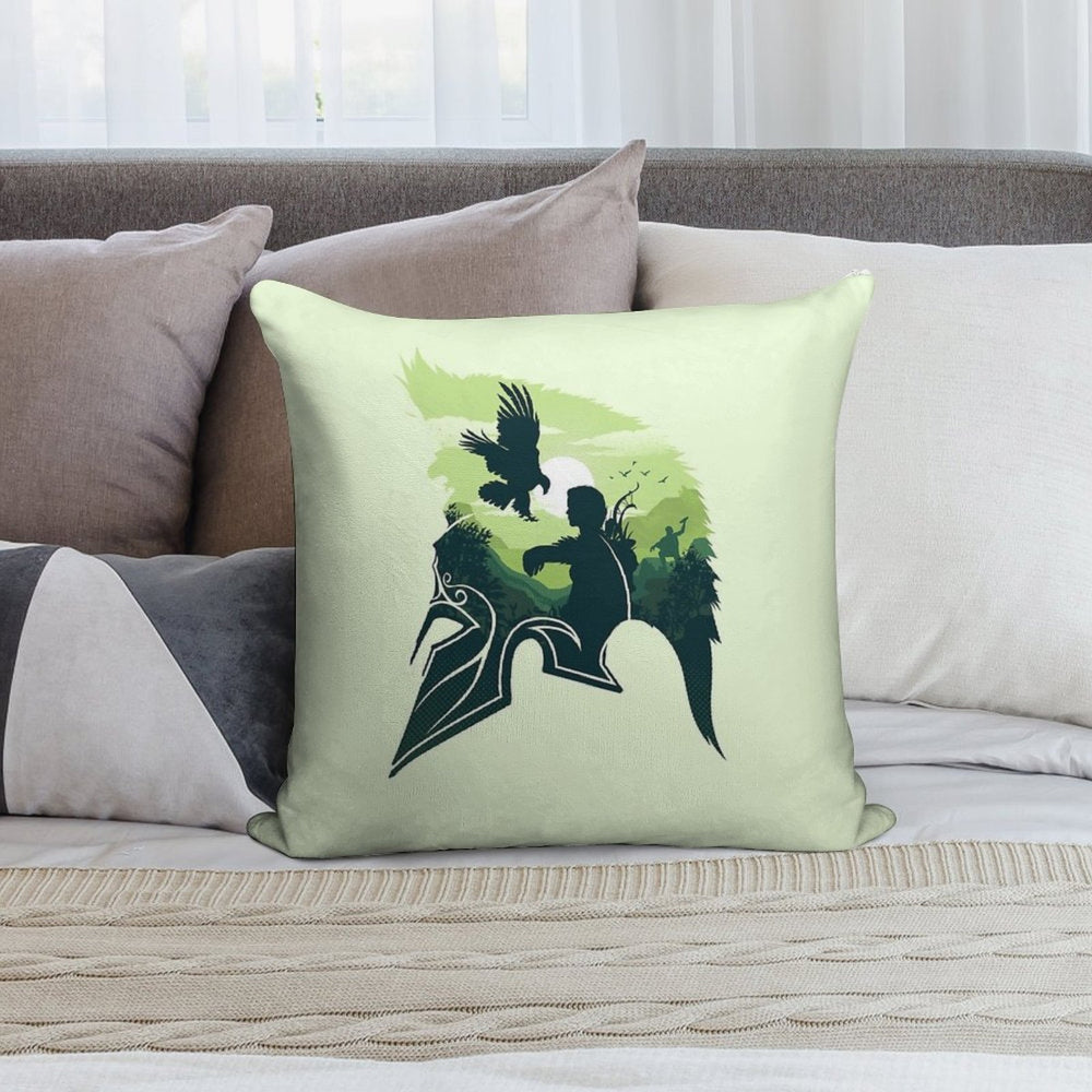 Eagle Bearer Warrior V2 Soft Warmth Comfort Throw Pillow