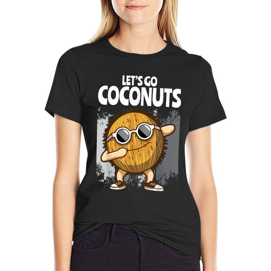 Funny Coconut Fruit Summer Lets Go Coconuts  Graphic-printed T-Shirt