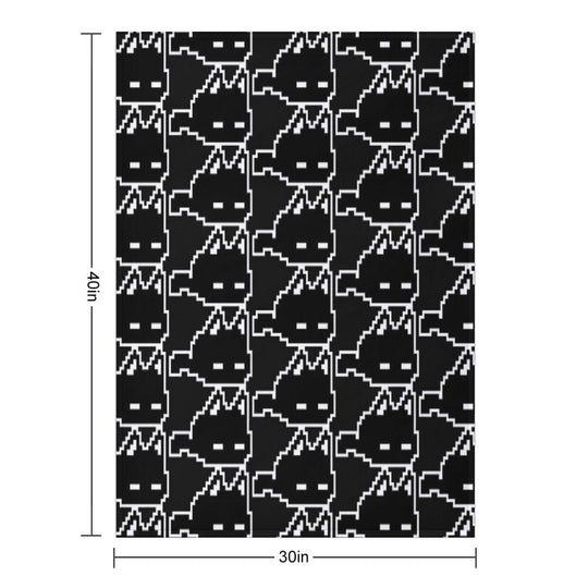 Omori Cat Mewo Sustainable Throw Blanket