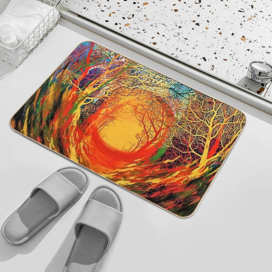 Nether by Stanley Donwood  Fade-Resistant Bath Mat