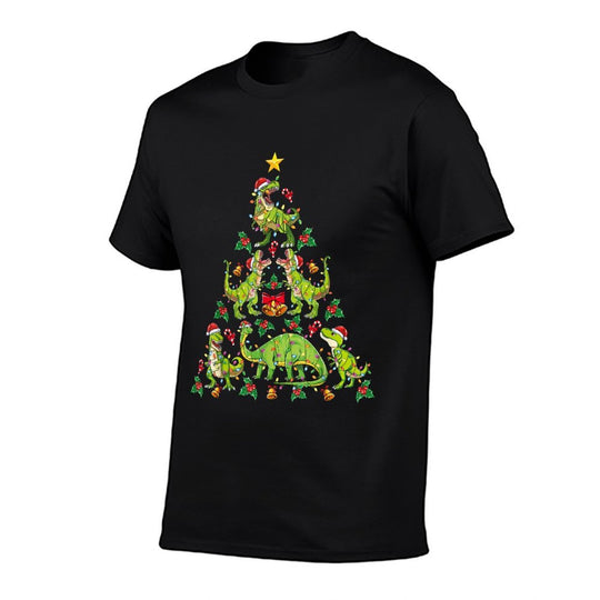 Christmas Dinosaur Tree Rex Boys Kids T Rex Christmas  Eco-friendly Material T-Shirt