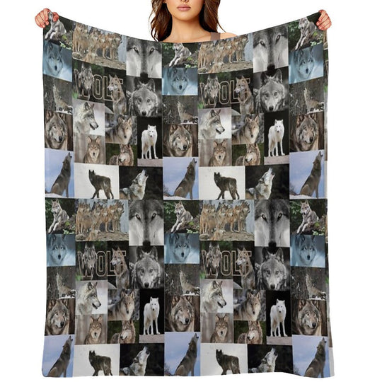 Worrisome Wolves Gift-ready Throw Blanket