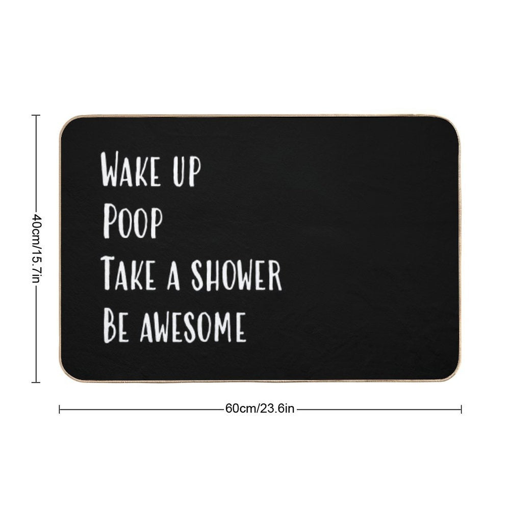 Funny Bath Mat  Absorbent Bath Mat