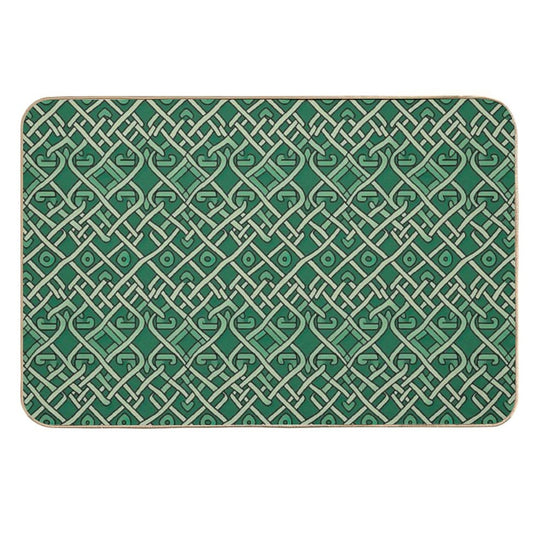 Modern Design Reminiscent of The Style of Celtic Knot Patterns  Toxin-Free Bath Mat