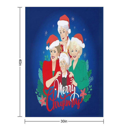Christmas Girls! Easy Care Throw Blanket