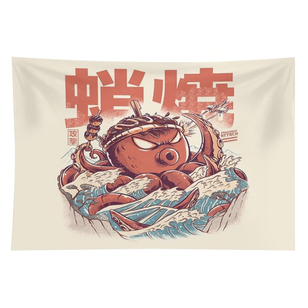 Takoyaki Attack Tapestry