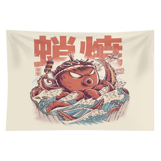 Takoyaki Attack Tapestry