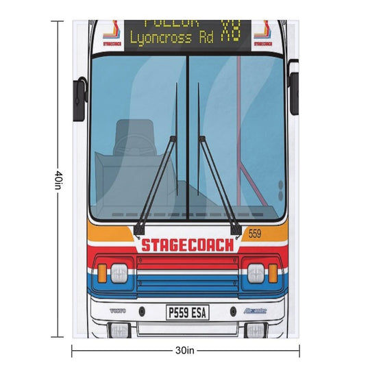 Stagecoach Alexander PS P559ESA 559 Pollok X8 Illustration Anti-pilling Throw Blanket