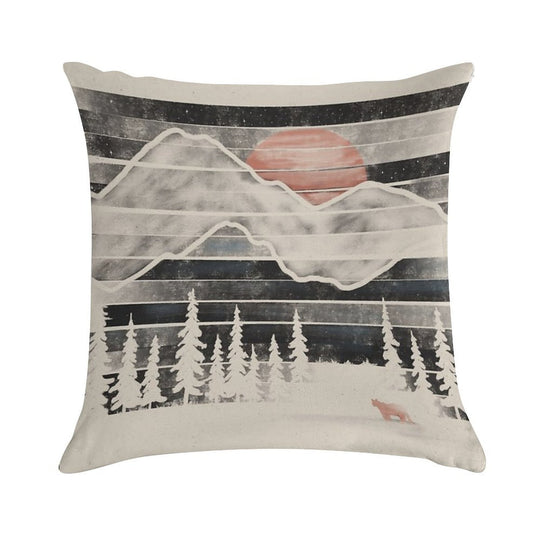 Mountain Lion at Midnight... Soft Home Decor Throw Pillow