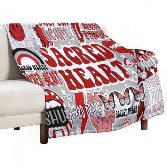 Sacred Heart Collage Comfort Throw Blanket
