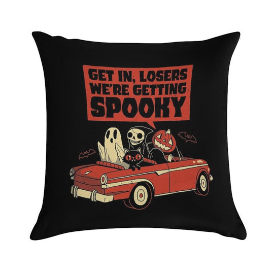 Getting Spooky Soft Ultra-Soft Texture Throw Pillow