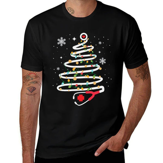 Stethoscope Christmas Tree Cute Healthcare RN Holiday  Vintage-inspired T-Shirt